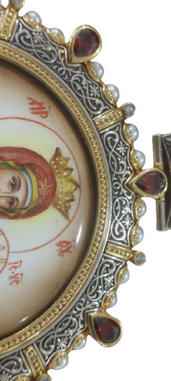 Αρχιερατικοί Εγκόλπιο χειροποίητο αργυρό 925 επίχρυσό